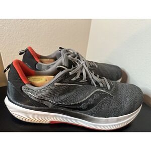 Saucony Echelon 9 Men's Size 15 Wide Sneakers Charcoal Red Sky S20766-20